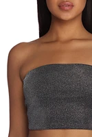 All About The Sparkle Cropped Tube Top
