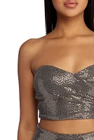 Glam Up Your Life Cropped Tube Top