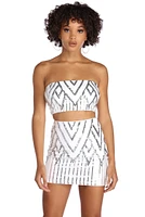 Among The Stars Crop Top