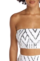 Among The Stars Crop Top