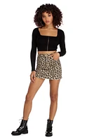 All Zipped Up Long Sleeve Top