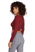 All Zipped Up Long Sleeve Top