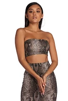Bite Me Cropped Tube Top