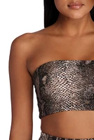 Bite Me Cropped Tube Top