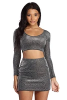 Spark A Convo Heat Stone Crop Top