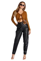 Double The Ties Crop Top