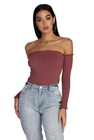Up My Frills Knit Top
