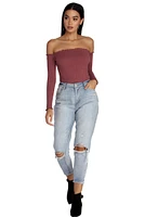 Up My Frills Knit Top