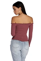 Up My Frills Knit Top