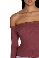 Up My Frills Knit Top