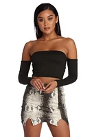 Off To Party Crop Top