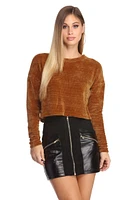 Chenille With You Pullover Top