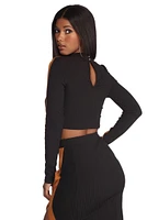 Shut It Down Crop Top