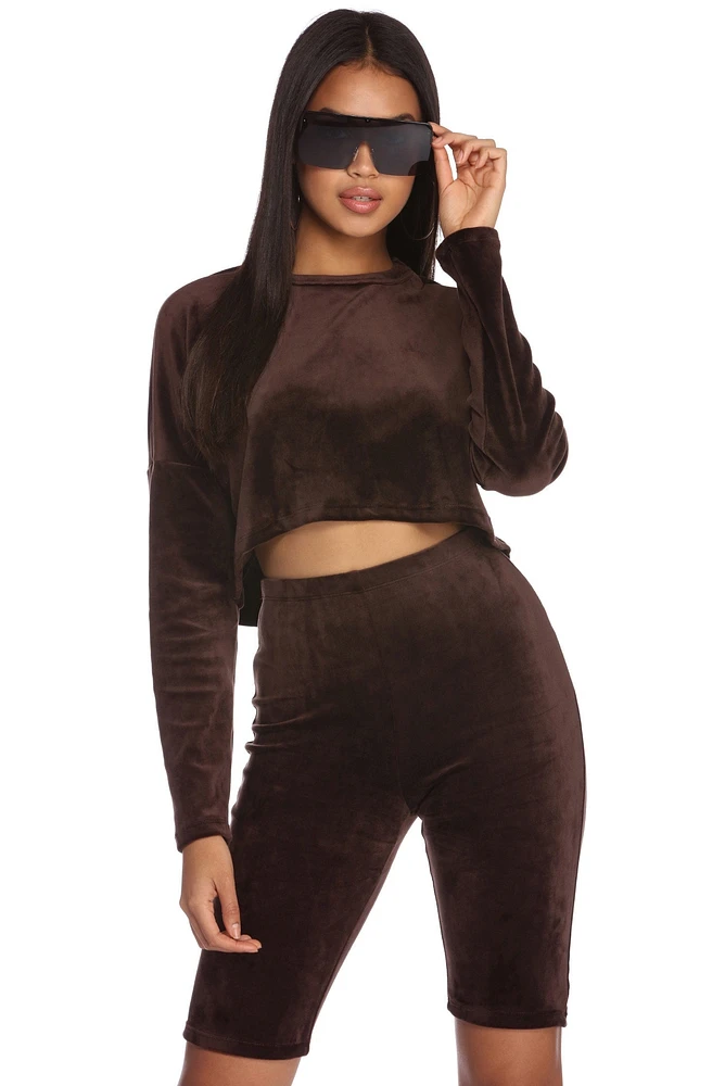 Glam And Sporty Crop Top