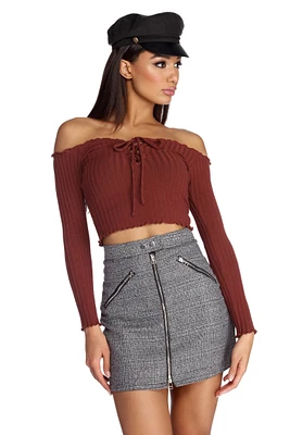 Knit So Simple Crop Top