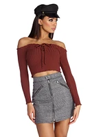 Knit So Simple Crop Top