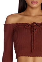 Knit So Simple Crop Top