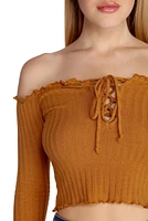Knit So Simple Crop Top