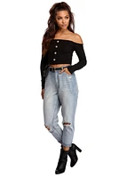 Get Stylish With Knit Crop Top
