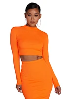 Glow For It Crop Top