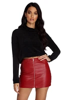 Corduroy Cropped Sweater