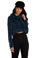 Corduroy Cropped Sweater