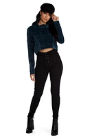 Corduroy Cropped Sweater