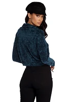 Corduroy Cropped Sweater