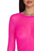 Mesh With The Best Crop Top