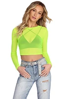 Mesh With The Best Crop Top