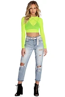 Mesh With The Best Crop Top