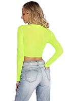 Mesh With The Best Crop Top