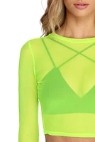 Mesh With The Best Crop Top