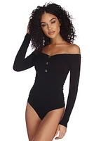 Always Button Knit Bodysuit