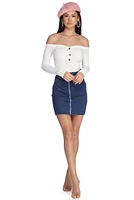 Always Button Knit Bodysuit