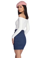 Always Button Knit Bodysuit