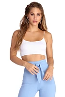 Hits The Smock Crop Top