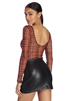 Plaid And Simple Bodysuit