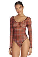 Plaid And Simple Bodysuit