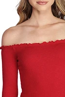 Up My Frills Knit Top