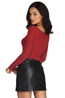 Getting Knit Right Crop Top