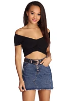 Sweet Thing Ruched Crop Top