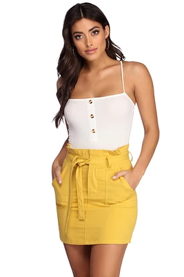 Button Up Knit Bodysuit