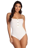 Button Up Knit Bodysuit