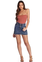 Button Up Knit Bodysuit