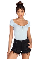 Get The Full Scoop Ribbed Top