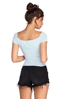 Get The Full Scoop Ribbed Top