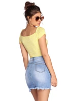 Get The Full Scoop Ribbed Top