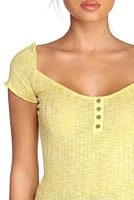Get The Full Scoop Ribbed Top