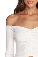 Ruched And Ready Crop Top
